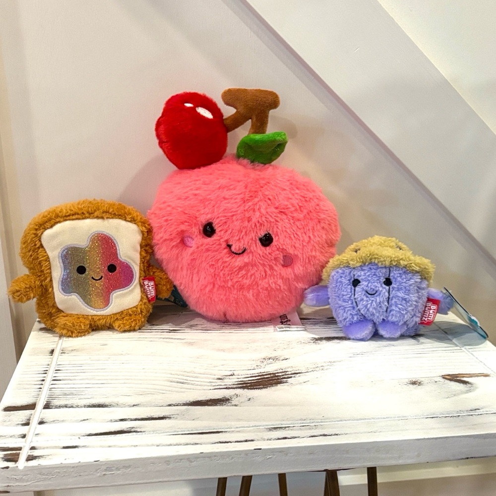 Russ Mini Breakfast Bum Bumz Timothy & Melissa W/ Cute & Cuddly Cherry Plush Toy